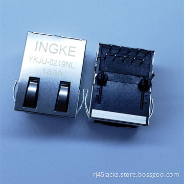 Ingke YKJU-0219NL 100% Cross JXD1-0005NL Through Hole 1 Port 100BASE-TX RJ45 Magnetic Jack Connectors